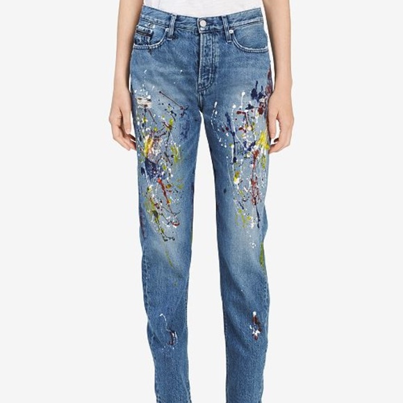 Calvin Klein Denim - NWT Rare Calvin Klein Paint Splattered jeans 27